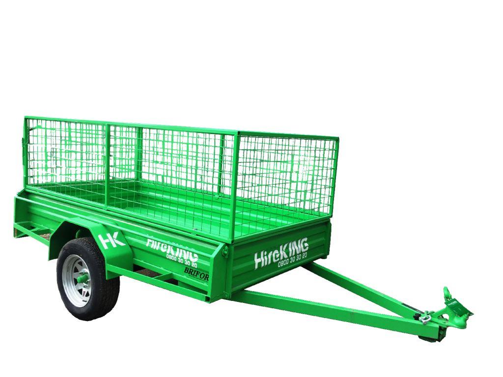Quality Trailer Hire 8 x 4 Single Axle Caged HireKING HireKING